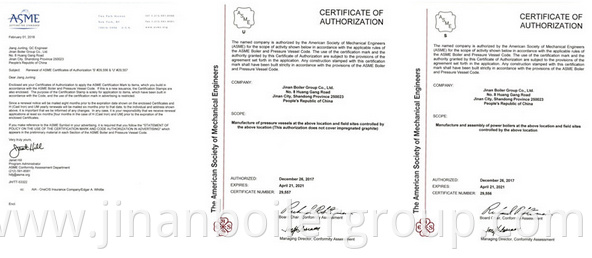 Company Certificates